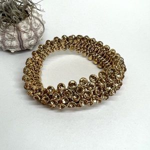 Gold Rhinestone Stretch Bracelet!